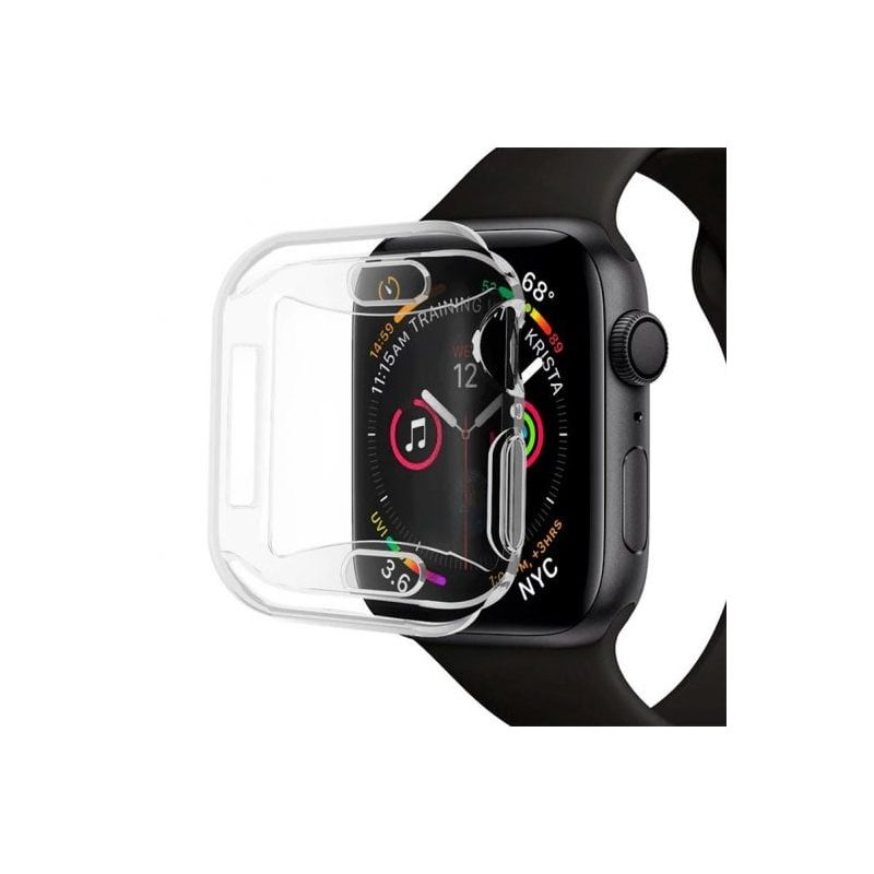 Protector de pantalla compatible con APPLE WATCH 40 MM Cristal templado + Funda transparente