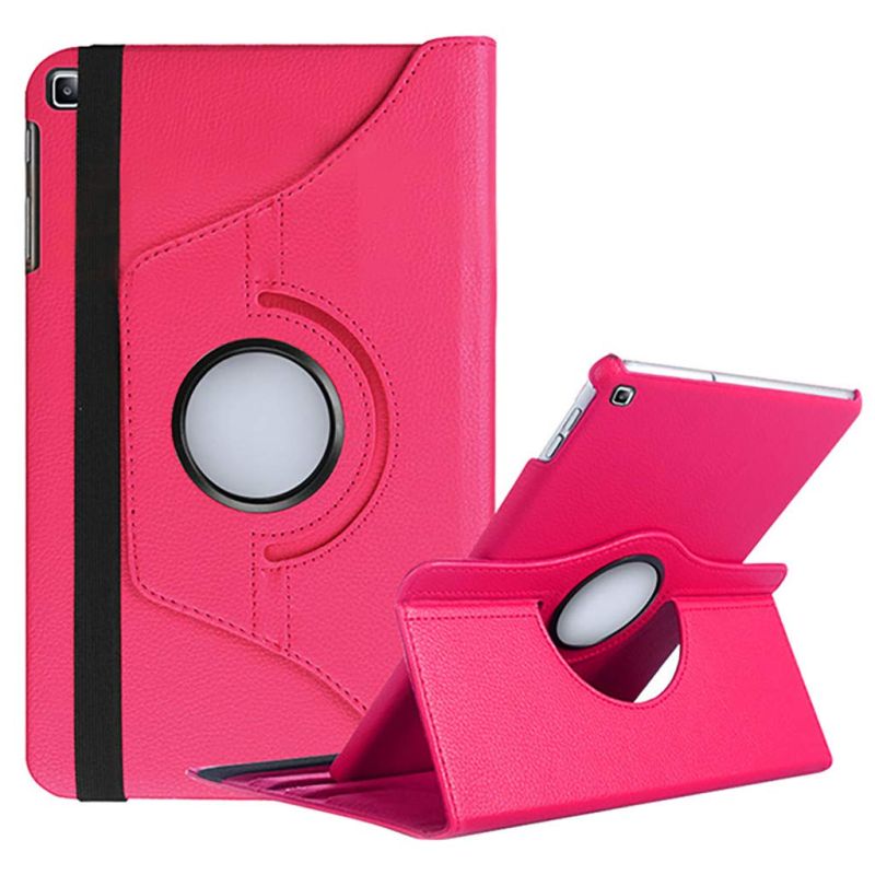 Funda compatible con tablet SAMSUNG GALAXY TAB A 2019 10.1'' T510 T515 Giratoria 360º soporte Cuero sintético - Rosa gris