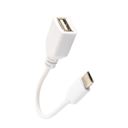 Adaptador cable OTG USB hembra a Micro USB macho - Negro blanco