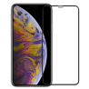 Protector de pantalla compatible con IPHONE 13 / 13 PRO / 14 * Borde negro * Cristal templado plano 9H