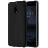 Funda compatible con NOKIA 6 Silicona flexible suave lisa Negra