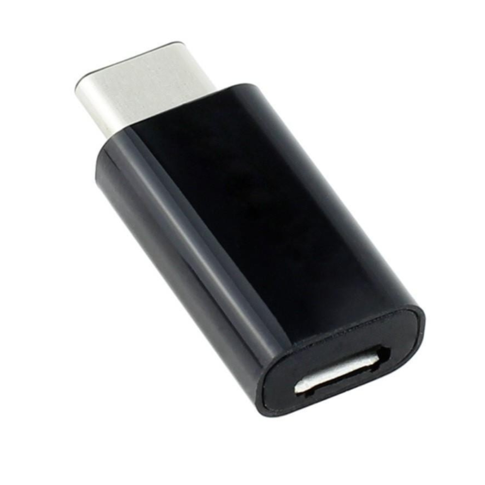 Adaptador MICRO USB hembra a TIPO C macho Compatible - Negro USB-C