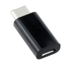 Adaptador MICRO USB hembra a TIPO C macho Compatible - Blanco negro