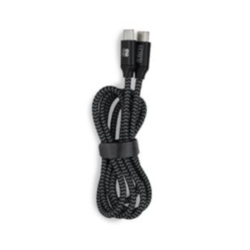 Cable de carga rápida 3.1A USB tipo C para teléfono móvil tablet etc... Trenzado 1m - Plata