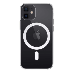 Funda compatible con IPHONE 11 / 12 / 13 / 14 / 15 / 16 PRO MAX PLUS MINI Magsafe transparente silicona carga inalámbrica