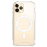 Funda compatible con IPHONE 11 / 12 / 13 / 14 / 15 / 16 PRO MAX PLUS MINI Magsafe transparente silicona carga inalámbrica