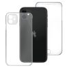 Funda compatible con IPHONE 11 PRO MAX Frontal silicona y trasera policarbonato doble 360º Transparente