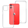 Funda compatible con IPHONE 11 PRO MAX Frontal silicona y trasera policarbonato doble 360º Transparente