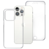 Funda compatible con IPHONE 11 PRO MAX Frontal silicona y trasera policarbonato doble 360º Transparente