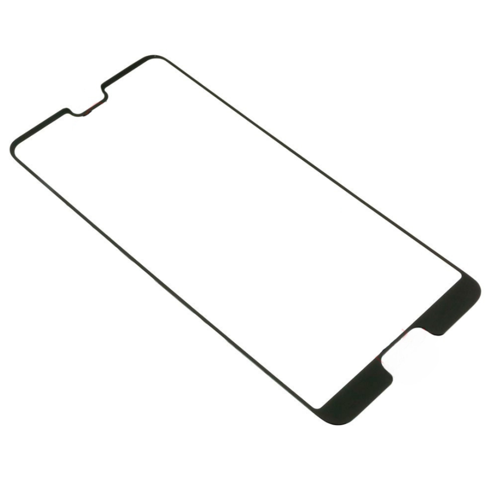 Protector de pantalla compatible con HUAWEI P20 PRO * Borde negro * Cristal templado