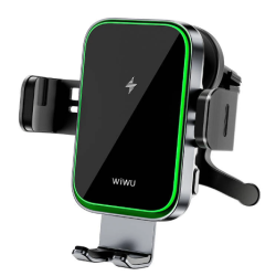 WIWU CH313 Soporte para rejilla coche Móvil smartphone Carga inlámbrica 15W Giratorio 360º