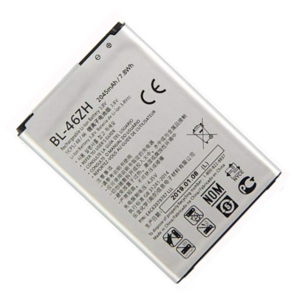 Bateria compatible con LG K7 (X210) / LG K8 (K350N) ⋆ BL-46ZH  ⋆ Capacidad 2045 mAh