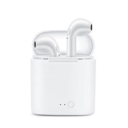 Auriculares inalámbricos Bluetooth 4.2 TWS i7s con caja de carga - Blanco sonido estéreo