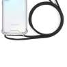 Funda compatible con SAMSUNG GALAXY A25 5G Transparente esquinas reforzadas Cordón negro