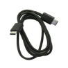 Cable de datos y carga tipo C a tipo C Negro ⋆ Longitud 1 metro ⋆ Compatible con dispositivos USB-C