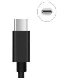 Cable de datos y carga tipo C a tipo C Negro 1 metro USB-C