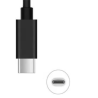 Cable de datos y carga tipo C a tipo C Negro 1 metro USB-C