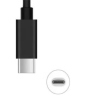 Cable de datos y carga tipo C a tipo C Negro ⋆ Longitud 1 metro ⋆ Compatible con dispositivos USB-C