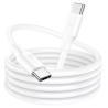 Cable de datos y carga tipo C a tipo C blanco ⋆ Longitud 2 metros 2M ⋆ Compatible con dispositivos USB-C