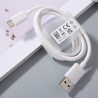 OPPO Cable de carga rápida USB tipo C Super vooc 80W 65W 67W Blanco 1m