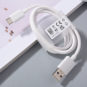 OPPO Cable de carga rápida USB tipo C Super vooc 80W 65W 67W original Blanco 1m