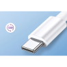 OPPO Cable de carga rápida USB tipo C Super vooc 80W 65W 67W original Blanco 1m