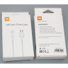 XIAOMI Cable de carga rápida 18W 27W USB tipo C Blanco 1m Original