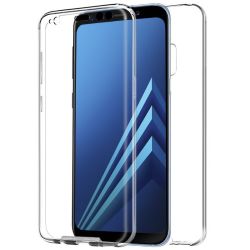 Funda doble 360º SAMSUNG GALAXY A5 2018 Frontal silicona y trasera policarbonato Transparente