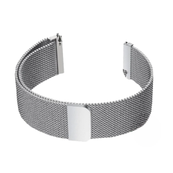 Correa compatible APPLE WATCH 1 / 2 / 3 / 4 / 5 / 6 / 7 / 8 / 9 / SE ( 38 / 40 / 41 mm )  Metálica acero Magnética Gris plata