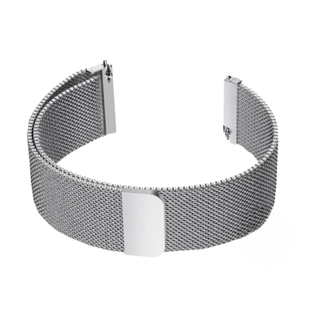 Correa compatible con APPLE WATCH 1 / 2 / 3 / 4 / 5 / 6 / 7 / 8 / 9 / SE ( 38 / 40 / 41 mm ) Metálica acero Magnética Gris plata