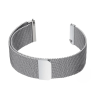 Correa compatible con APPLE WATCH 1 / 2 / 3 / 4 / 5 / 6 / 7 / 8 / 9 / SE ( 38 / 40 / 41 mm ) Metálica acero Magnética Gris plata