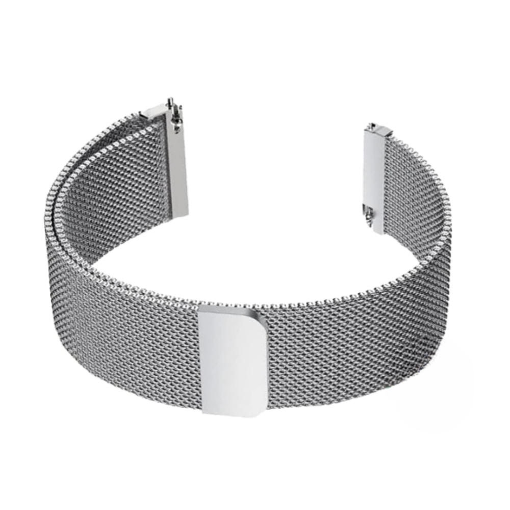 Correa compatible con APPLE WATCH 42 / 44 / 45 mm  Metálica acero Magnética ajustable Gris plata