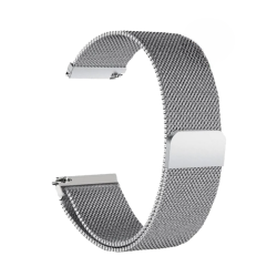 Correa compatible APPLE WATCH 1 / 2 / 3 / 4 / 5 / 6 / 7 / 8 / 9 / SE ( 38 / 40 / 41 mm )  Metálica acero Magnética Gris plata