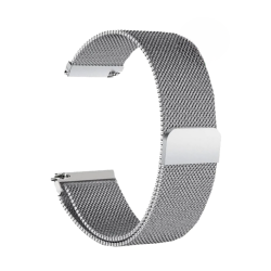 Correa compatible con APPLE WATCH 1 / 2 / 3 / 4 / 5 / 6 / 7 / 8 / 9 / SE ( 38 / 40 / 41 mm ) Metálica acero Magnética Gris plata