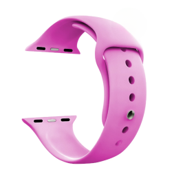 Correa compatible con APPLE WATCH 42 / 44 / 45 mm silicona flexible - Amarillo negro azul verde rosa morado turquesa