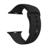 Correa compatible con APPLE WATCH SERIES 1 / 2 / 3 / 4 / 5 / 6 / 7 / SE (42 / 44 / 45 / 49 mm) * Silicona color negro