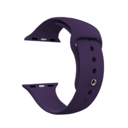 Correa compatible APPLE WATCH SERIES 1 / 2 / 3 / 4 / 5 / 6 / 7 / 8 / 9 / SE ( 38 / 40 / 41 mm ) silicona - Negro naranja morado