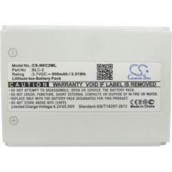 CAMERON SINO Bateria Nokia 2260 3310 3350 3395 3520 5510 6010 etc… BLC-1 / BLC-2 / BMC-3 Capacidad 950mAh