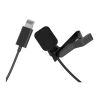 Micrófono conector 3.5 mm + adaptador Lightning ⋆ Micrófono de solapa con pinza ⋆ Cable de 3 m ⋆ Compatible iPhone y más