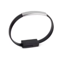 Pulsera cable de datos USB macho a conector micro USB macho - Azul celeste