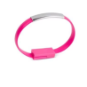 Pulsera cable de datos USB macho a conector micro USB macho - Azul celeste