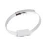 Pulsera cable de datos USB macho a conector micro USB macho - Rosa fucsia