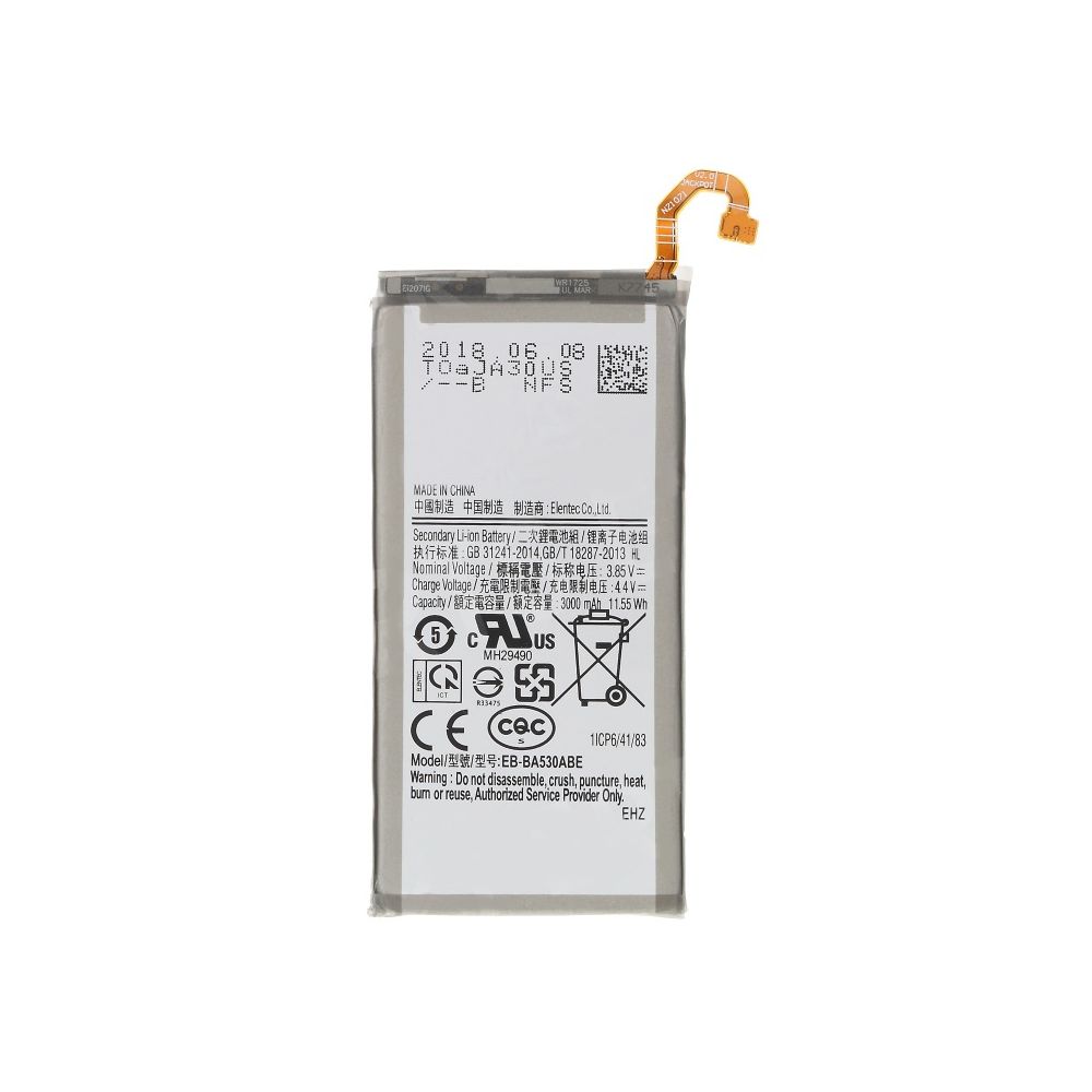 Bateria compatible con Samsung Galaxy A8 2018 ⋆ EB-BA530ABE ⋆ Capacidad 3000 mAh