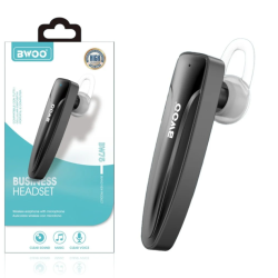 BWOO BW75 Auricular manos libres Bluetooth ⋆ Diseño compacto y cómodo ⋆ Blanco ⋆ Llamadas manos libres