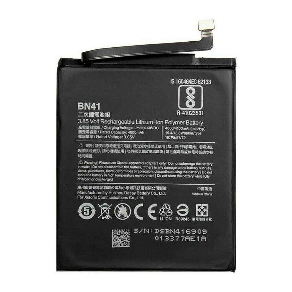 Bateria compatible con Xiaomi Redmi Note 4 - Referencia BN41 - Capacidad 3900mAh