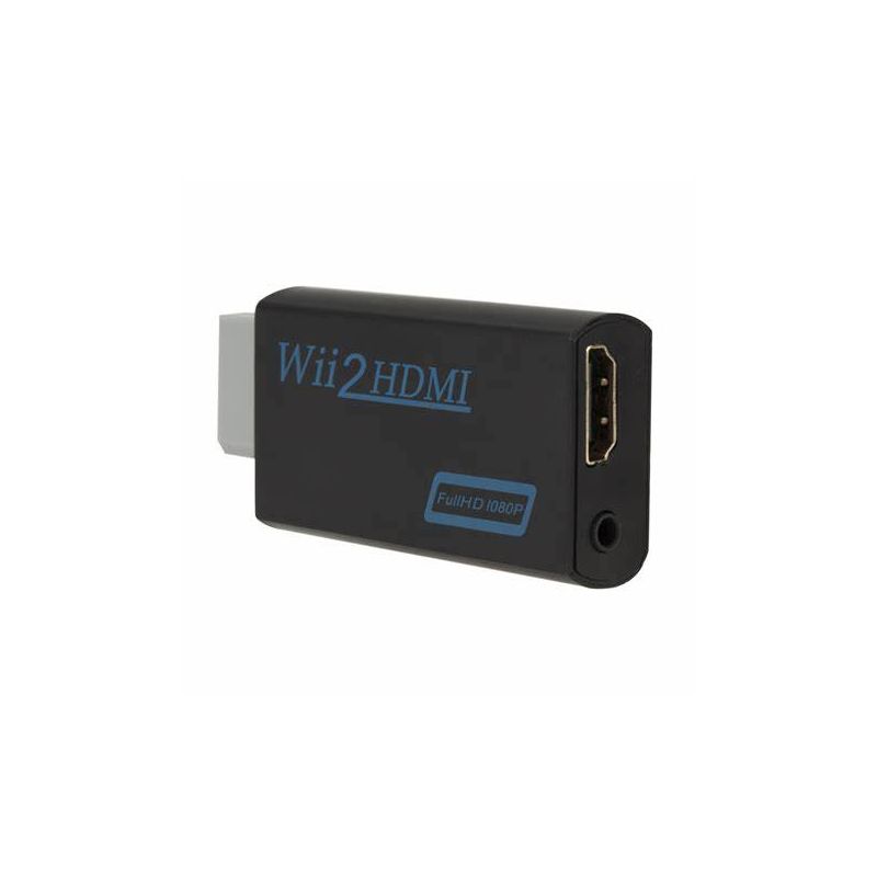 WII2HDMI Adaptador convertidor Wii a HDMI 720P / 1080P FullHD de video y audio 3.5 mm - Negro