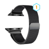 Correa compatible con APPLE WATCH 42 / 44 / 45 mm  Metálica acero Magnética ajustable - Negro