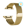 Correa compatible con APPLE WATCH 42 / 44 / 45 mm  Metálica acero Magnética ajustable - Dorado oro