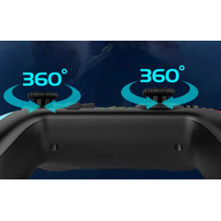 Mando compatible con Nintendo Switch / PS3 / IOS Android Tablet smartphone / PC Inalámbrico bluetooth Doble vibración Negro