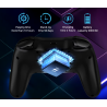 Mando compatible con Nintendo Switch / PS3 / IOS Android Tablet smartphone / PC Inalámbrico bluetooth Doble vibración Negro